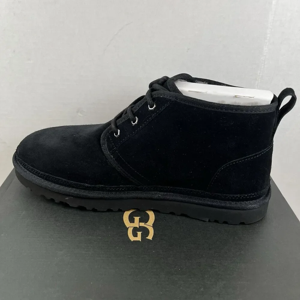 UGG Neumel Chukka Boot Black Suede Mens Size 12 US 3236 NEW